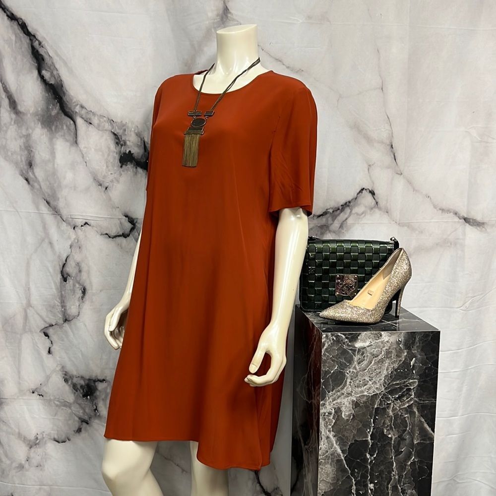 * Eileen fisher paprika colored dress with brand new tags
